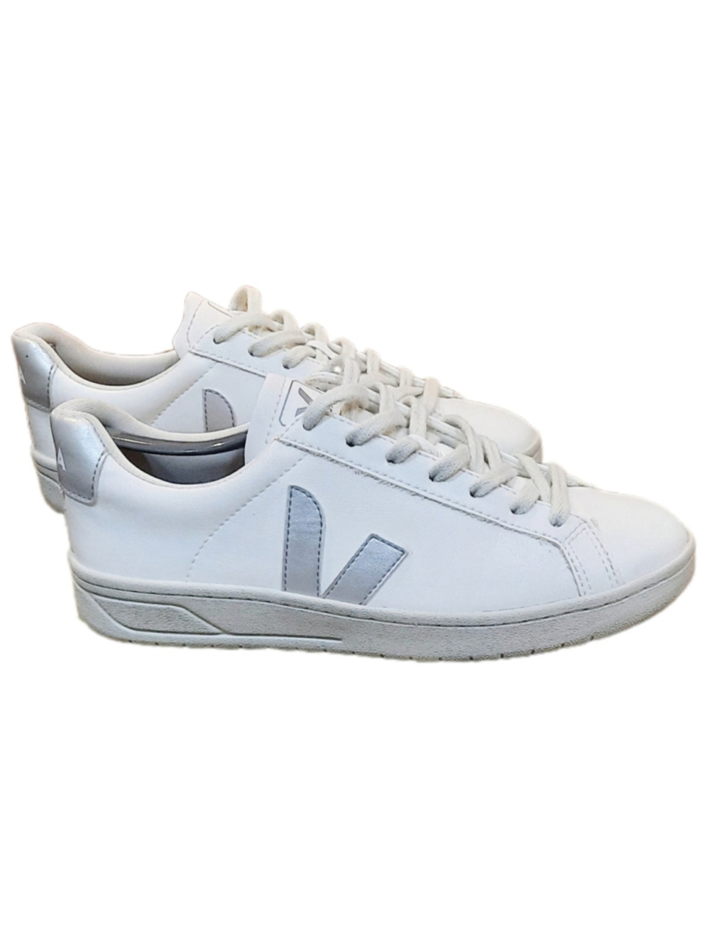 Womens VEJA Urca Fashion Sneakers CWL White/Silver size 10US 41EU EUC - Picture 2 of 6
